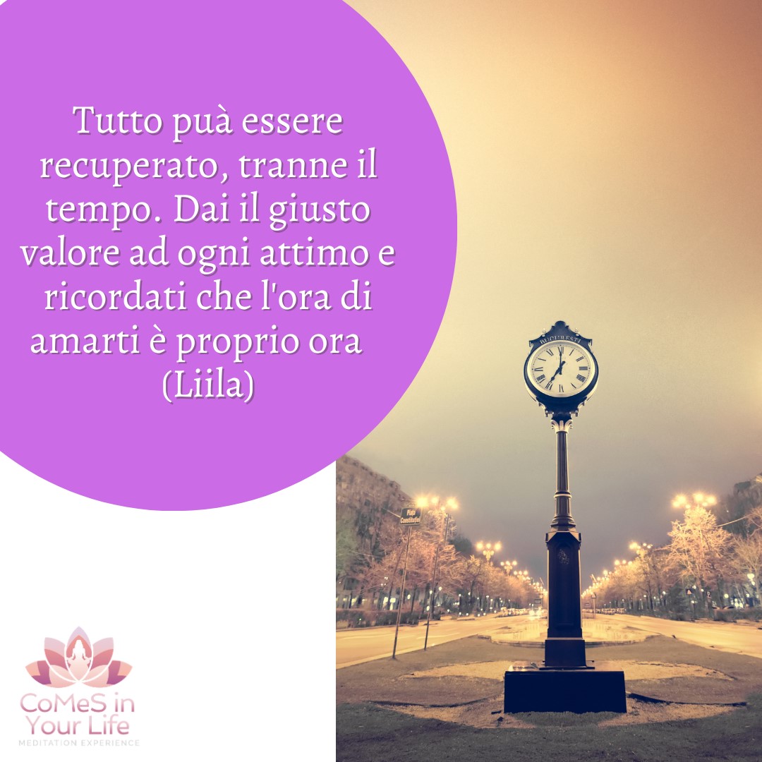 Il valore del tempo